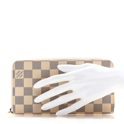 Louis Vuitton Damier Azur Zippy Wallet 2 of 9