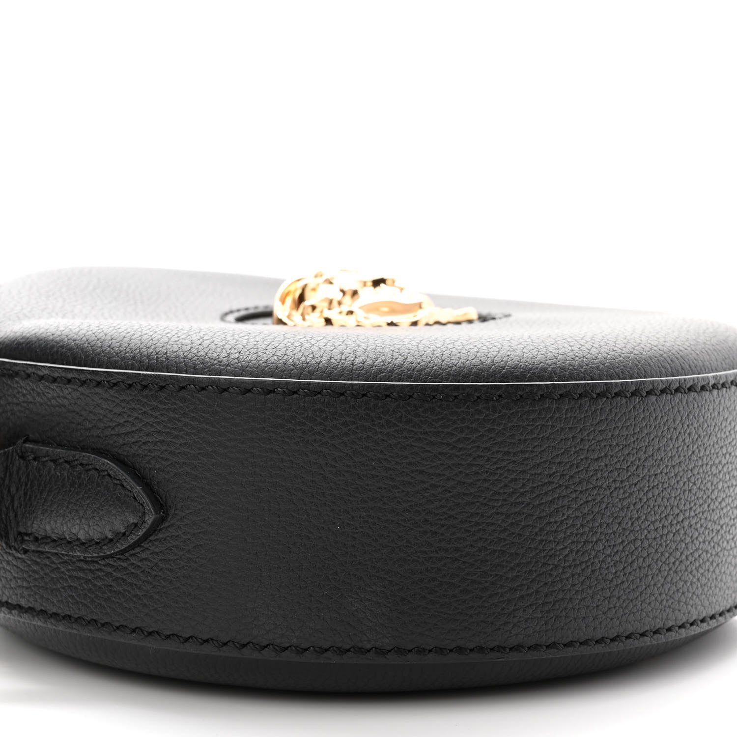 Versace Calfskin La Medusa Round Camera Bag Black 7 of 10