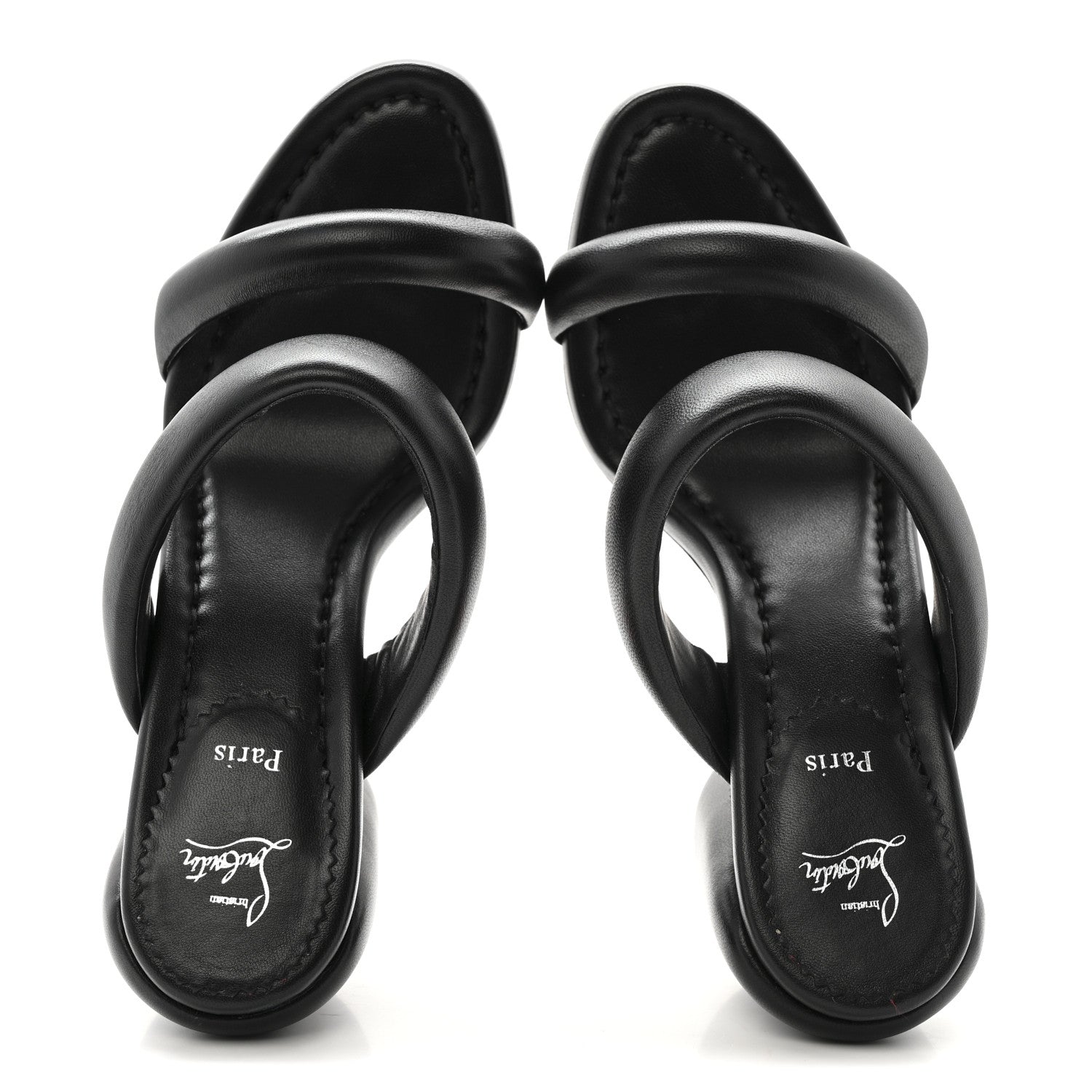 Christian Louboutin Nappa Inflama Sab 85 Sandals 38.5 Black 2 of 11