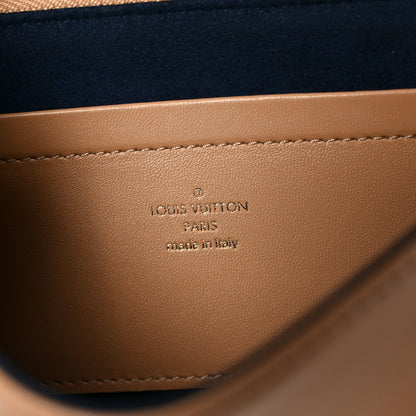 Louis Vuitton Lambskin Embossed Monogram Pochette Coussin Camel 6 of 10
