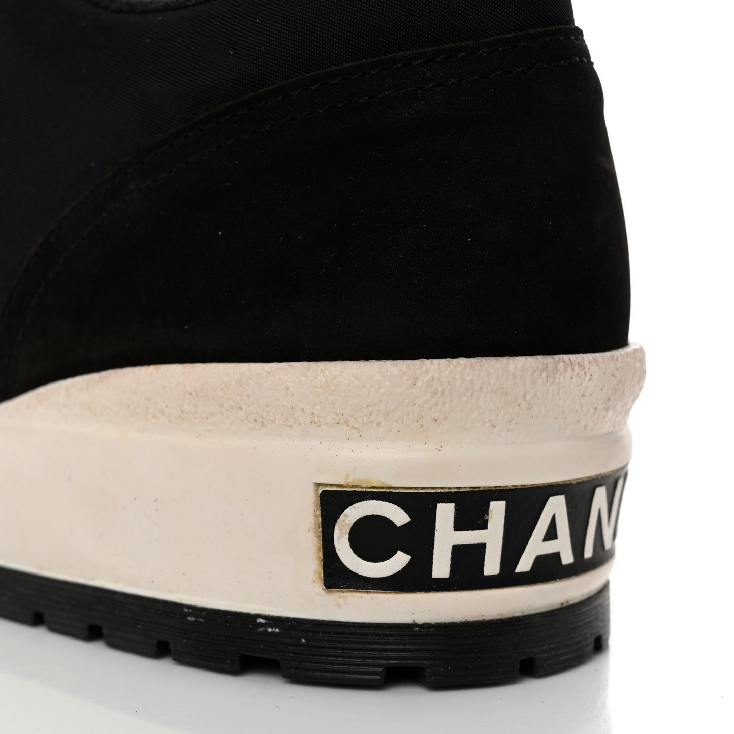 Nylon Suede CC Sneakers 38 Black