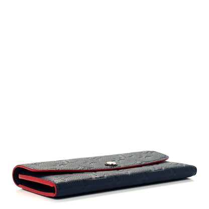 Louis Vuitton Empreinte Emilie Wallet Marine Rouge 4 of 8