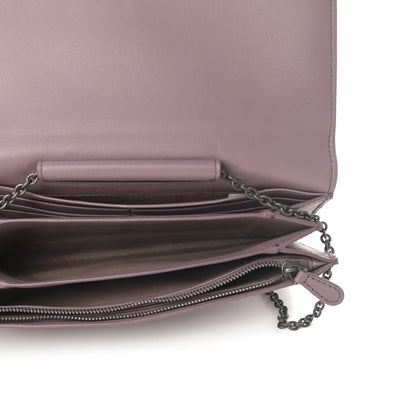 Bottega Veneta Nappa Intrecciato Continental Wallet on Chain Violet 5 of 11