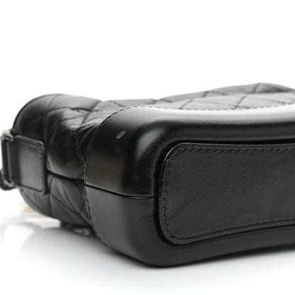 Chanel Aged Calfskin Quilted Small Gabrielle Hobo So Black 9 of 12