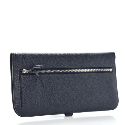 Hermes Togo Dogon Recto Verso Wallet Bleu Thalassa 3 of 8