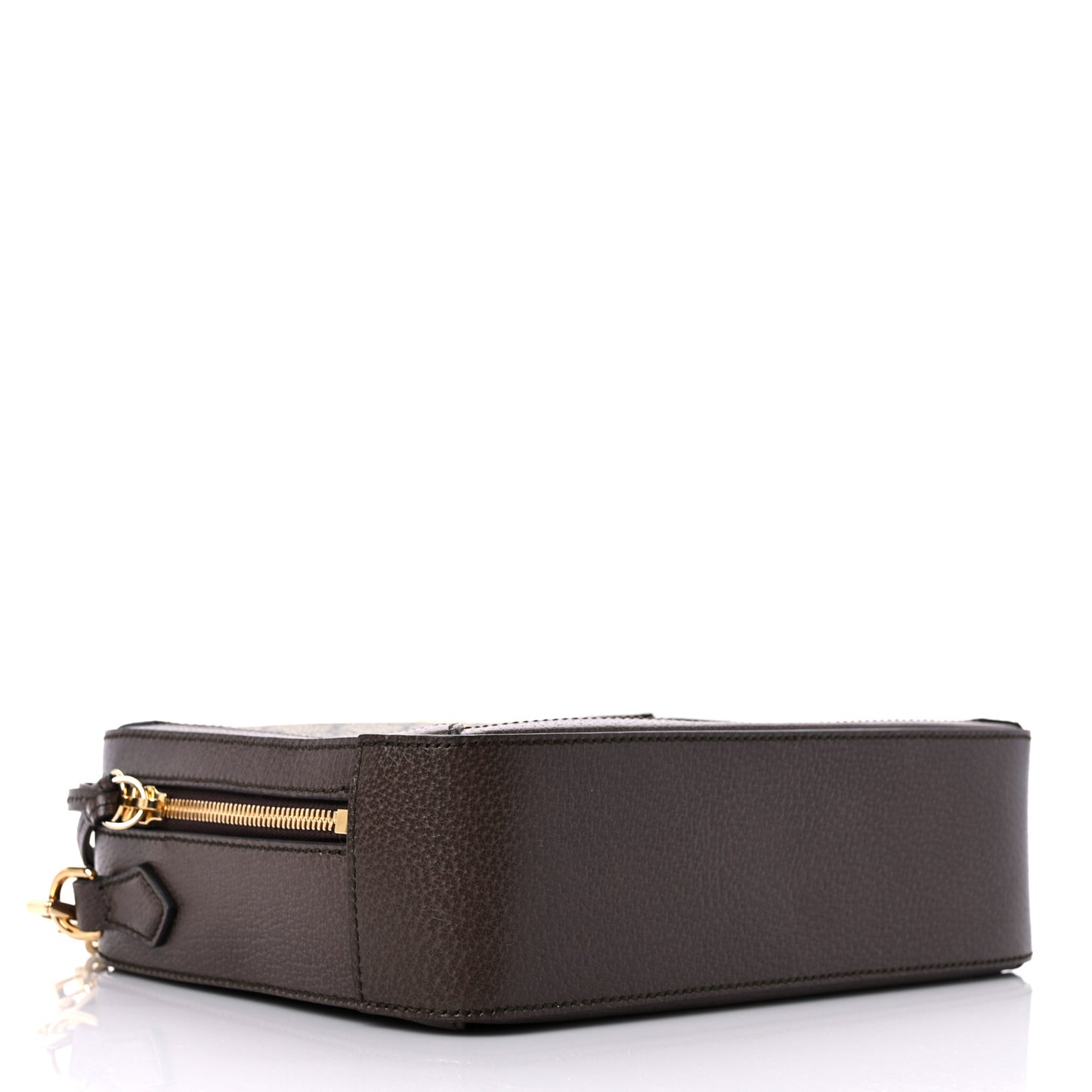 GG Supreme Web Small Ophidia Top Handle Shoulder Bag Brown