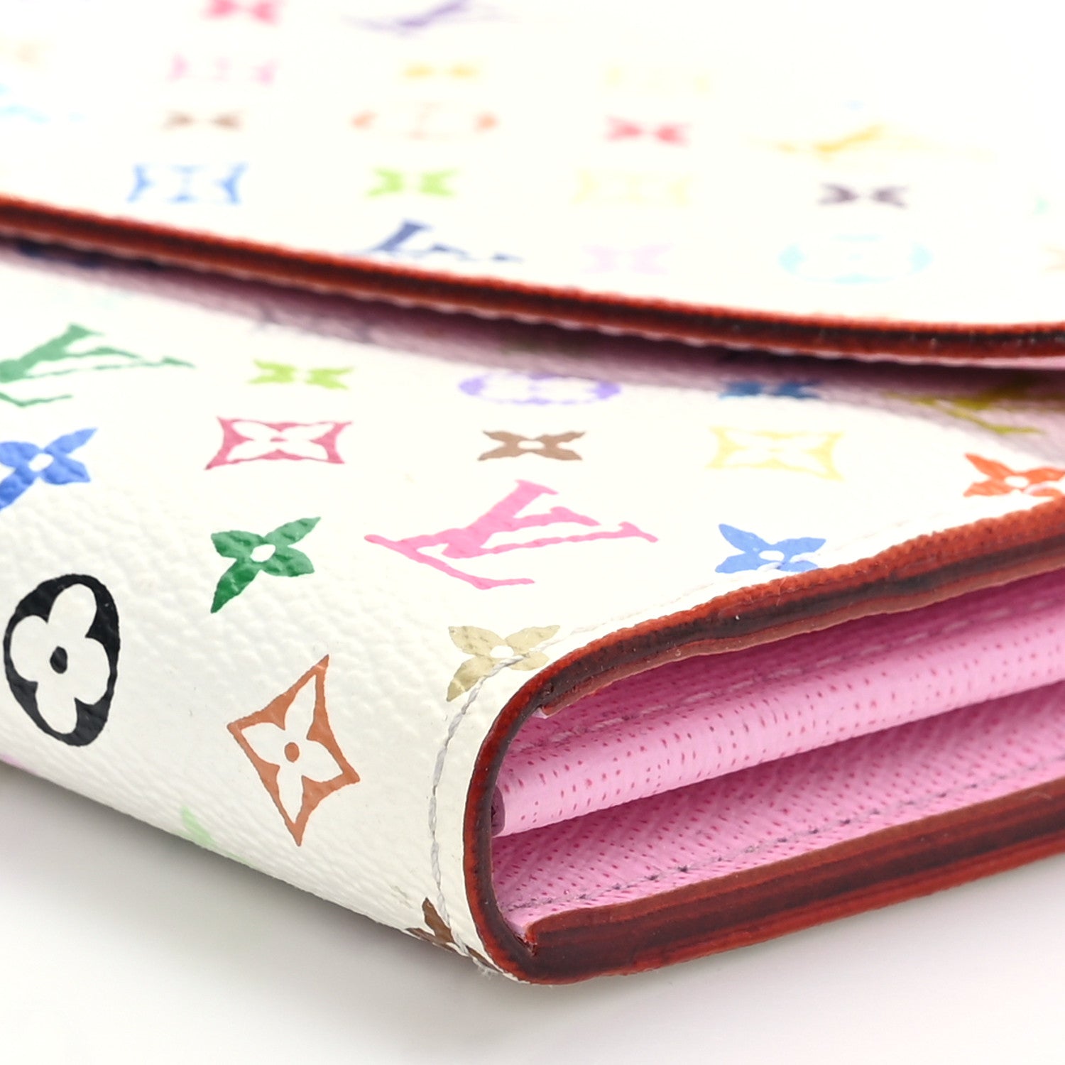 Louis Vuitton Monogram Multicolor Sarah Wallet NM White Litchi 8 of 8