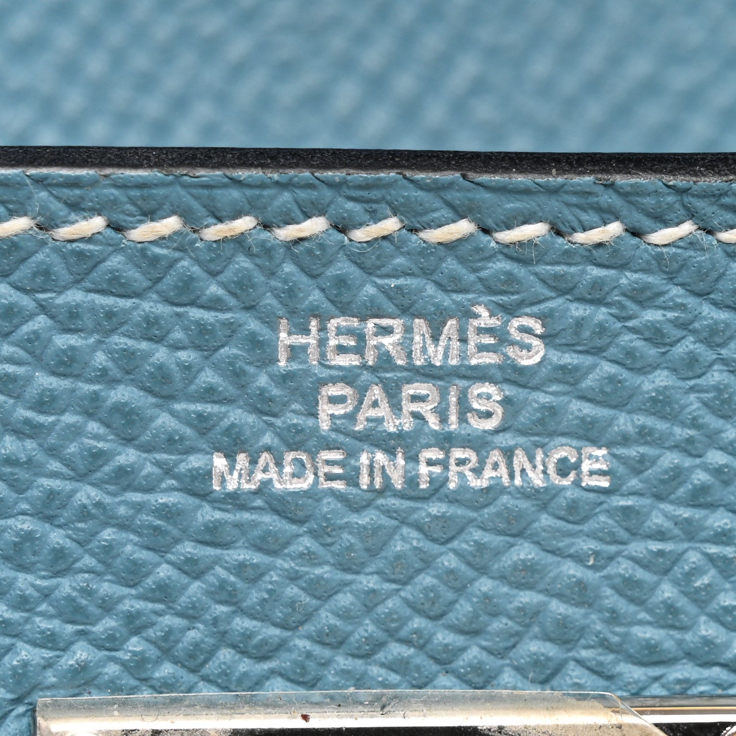 Hermes Epsom Kelly Longue Wallet Blue Jean 6 of 10