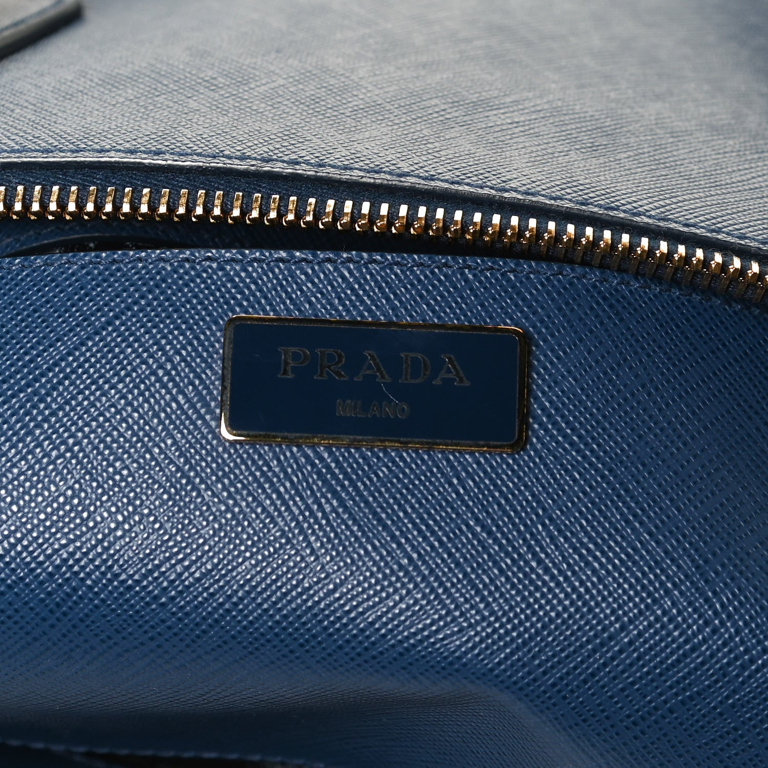 Prada Saffiano Galleria Double Zip Tote Bleuette 6 of 10