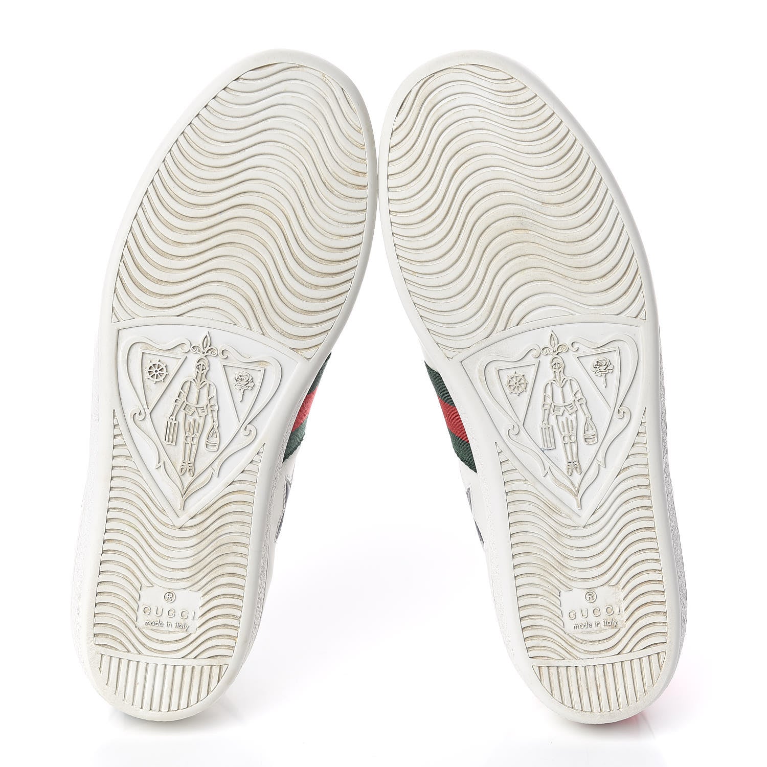 Gucci Calfskin Ayers Web Star Embroidered Womens Ace Sneakers 38 White Multi 7 of 14
