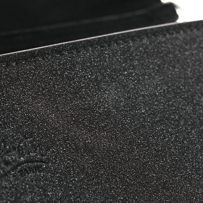 Christian Louboutin Suede Glitter Calfskin Embellished Paloma Clutch Black 13 of 15