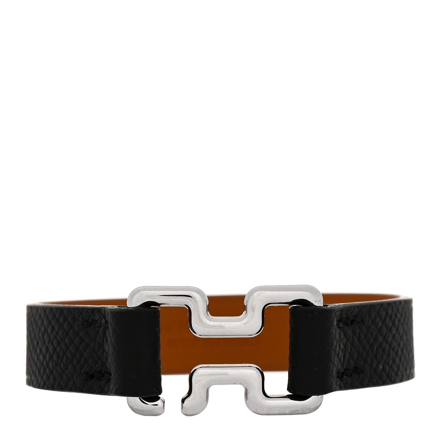 Hermes Epsom Tonight Bracelet T4 Black 1 of 5