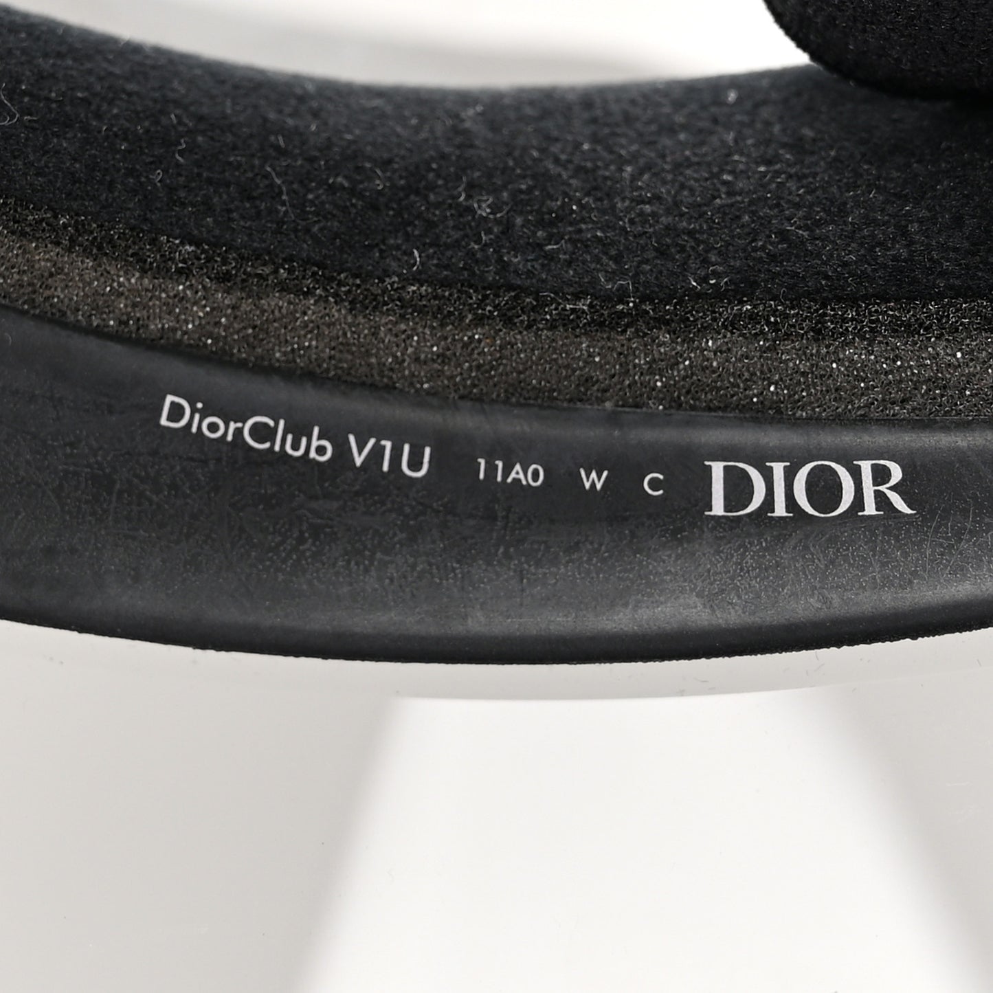 Mirrored DiorClubV1U Sun Visor Black