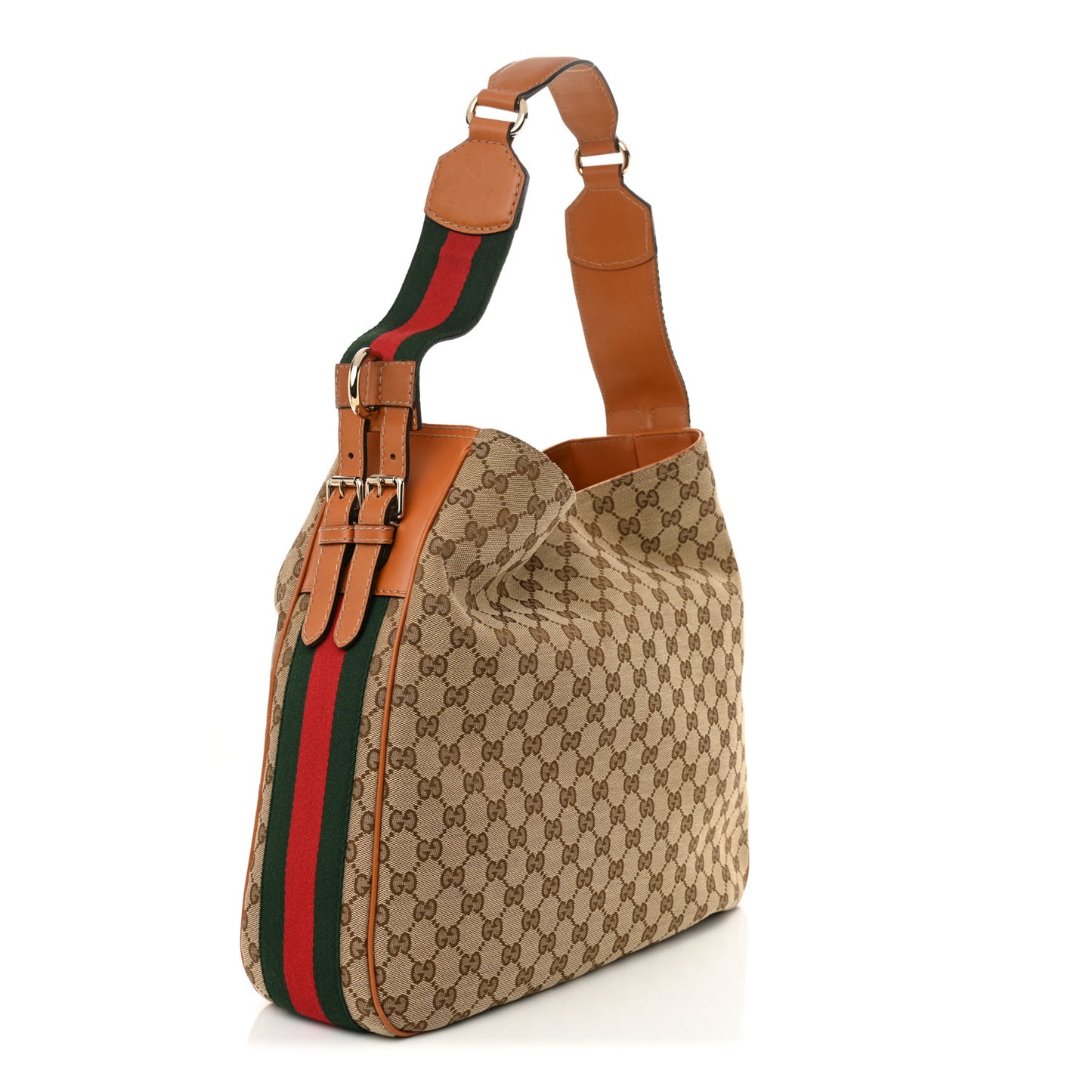 Monogram Medium Heritage Shoulder Bag Light Tobacco