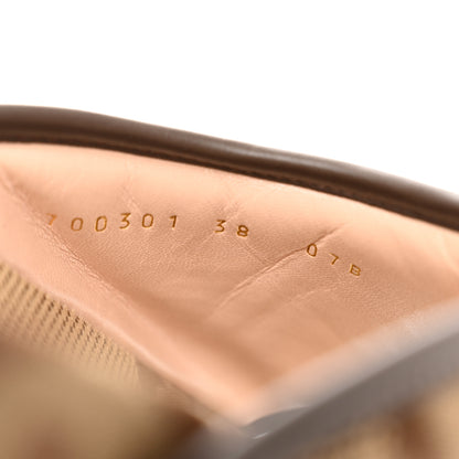 Gucci Monogram Jumbo GG Nappa Samoa Platform 40mm Slide Sandals 38 Camel Ebony New Acero 8 of 9