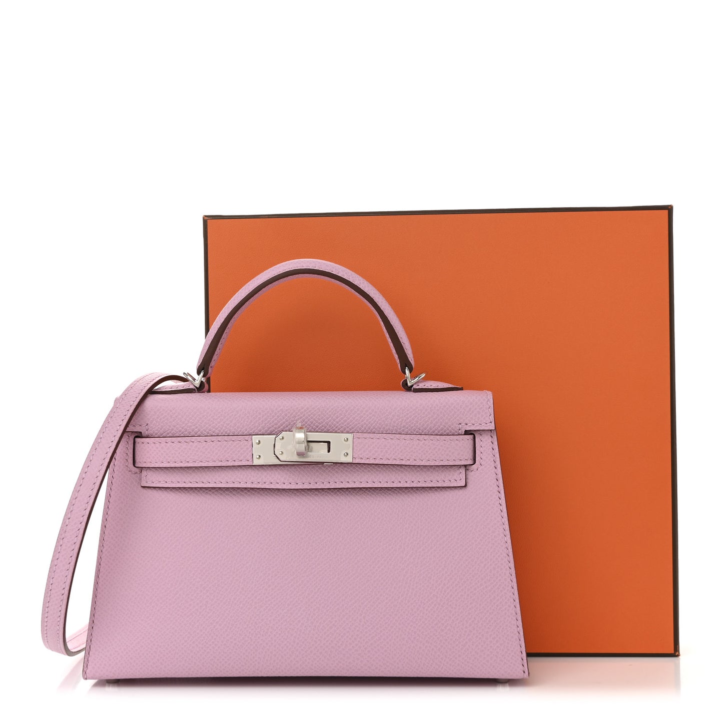 Epsom Mini Kelly Sellier 20 Mauve Sylvestre