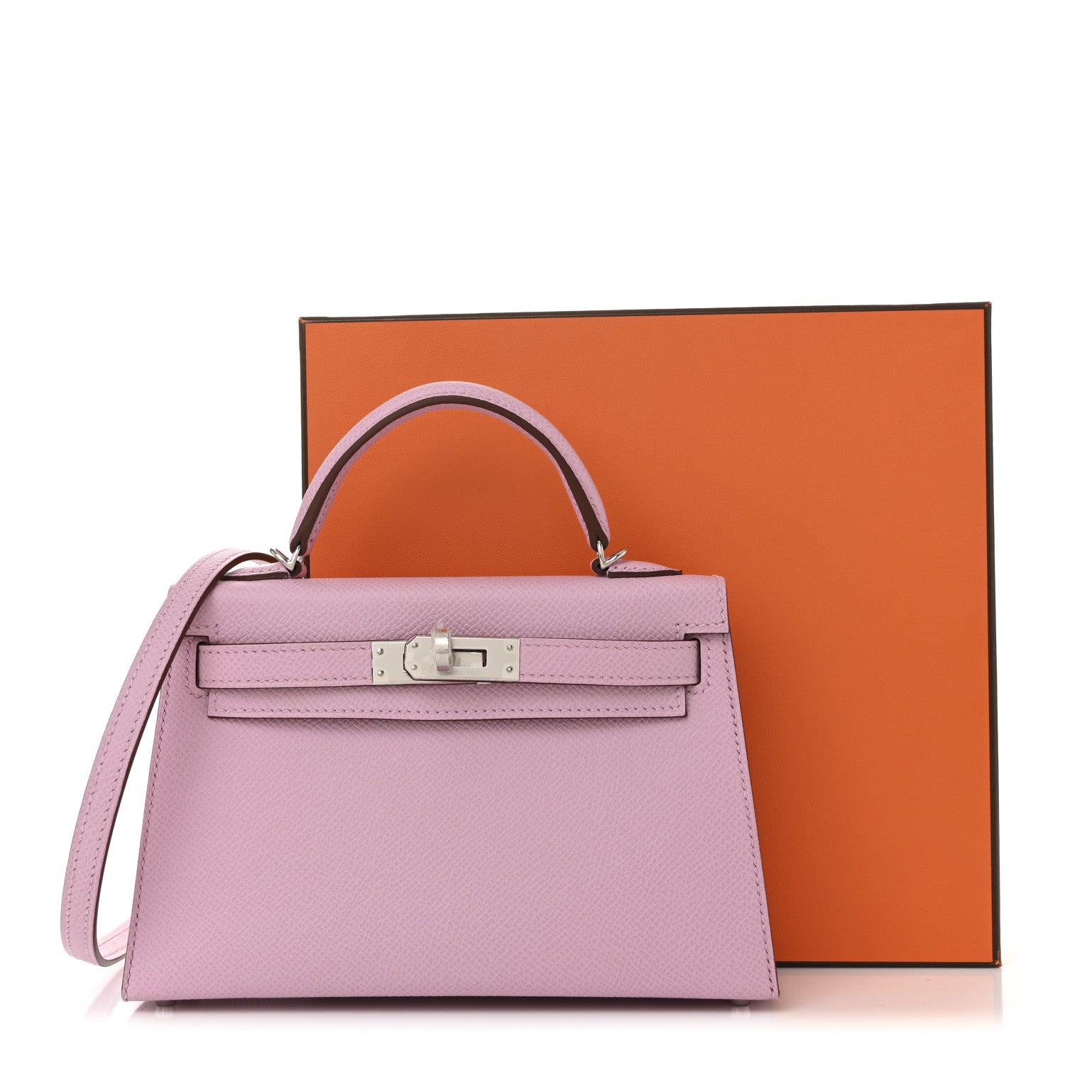 Hermes Epsom Mini Kelly Sellier 20 Mauve Sylvestre 10 of 10