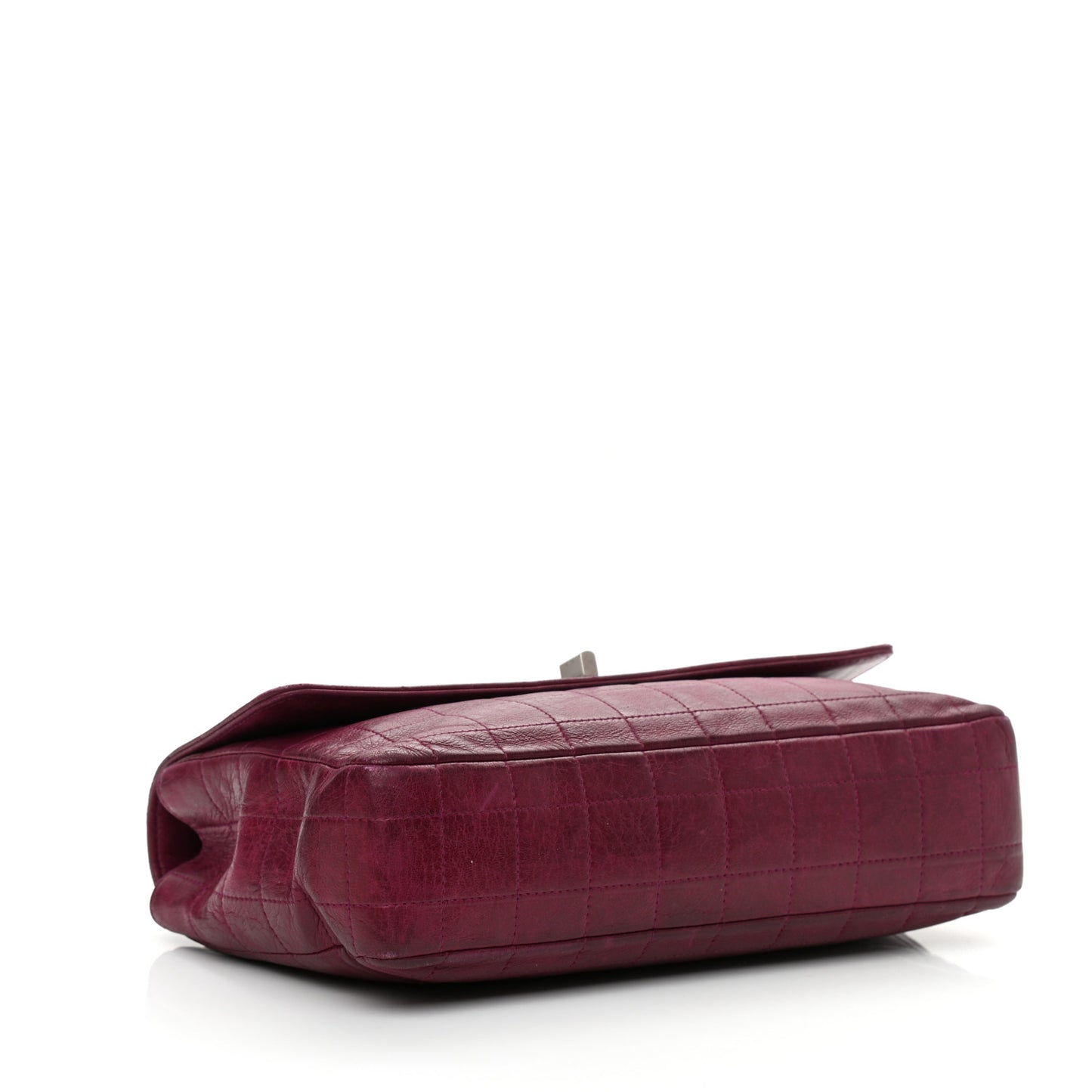 Lambskin Chocolate Bar Mademoiselle Flap Purple