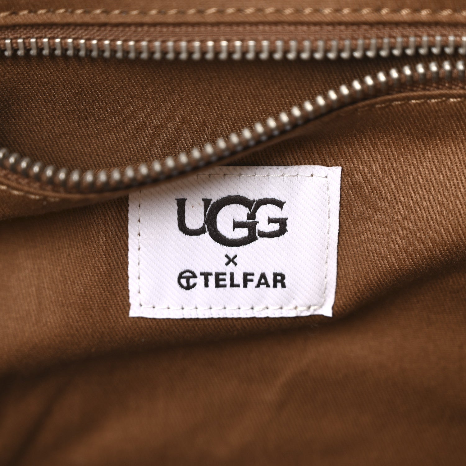 Telfar X UGG Suede Shearling Medium Shopping Bag Natural 6 of 10