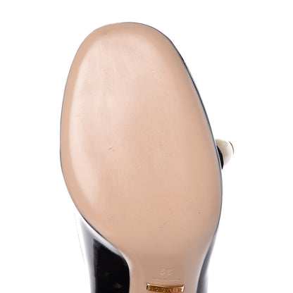 Gucci Vernice Pearl Arielle Mary Jane Pumps 39 Black 8 of 8