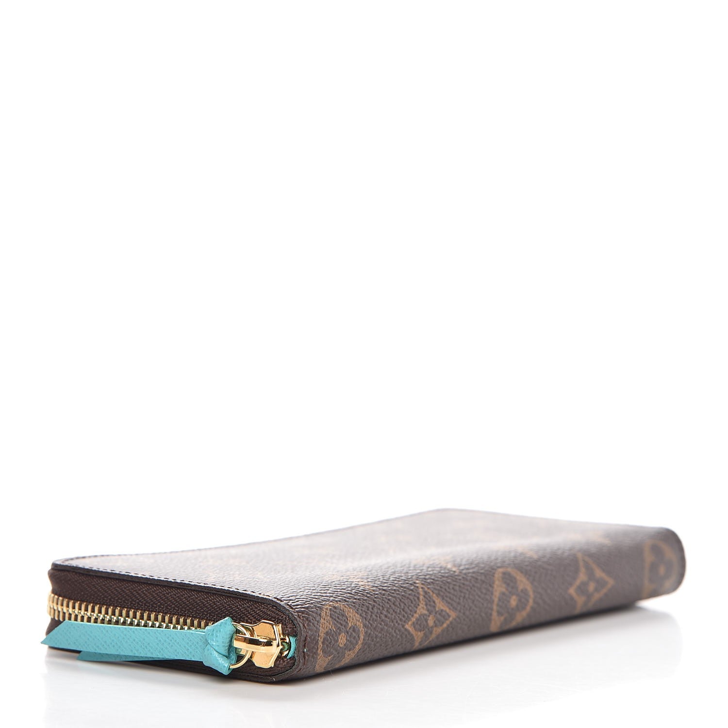 Louis Vuitton LOUIS VUITTON Monogram Clemence Wallet Turquoise 3 of 5