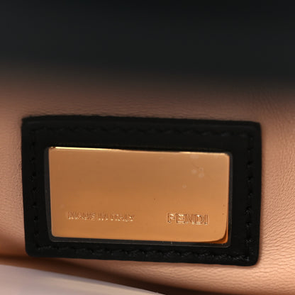 Fendi Canvas Beaded Floral Medium Peekaboo Iconic Satchel Black 5 of 5