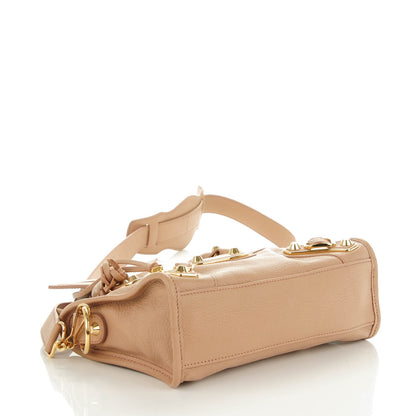 Balenciaga Chevre Gold Metallic Edge Hardware Mini City Rose Des Sables 4 of 8