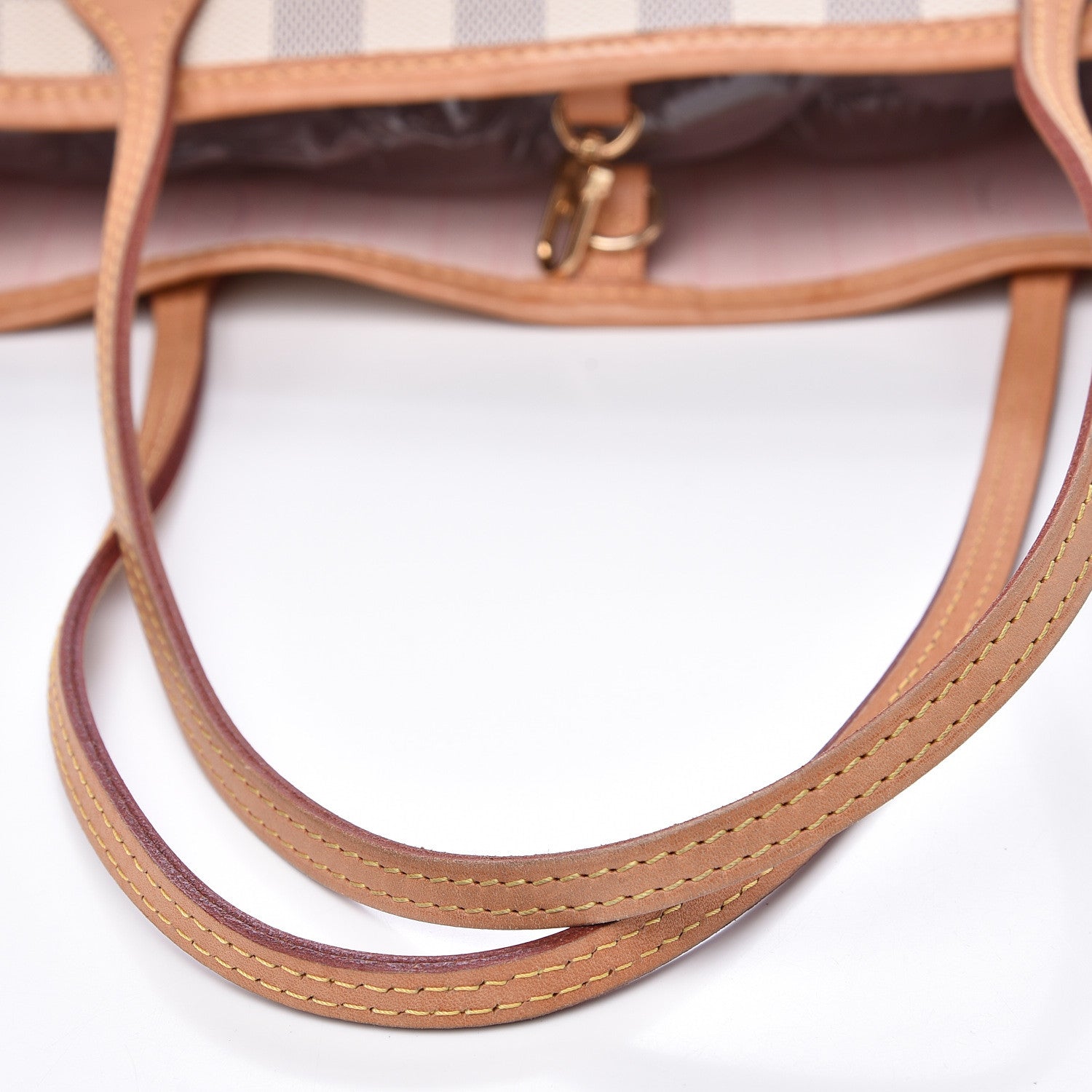 Louis Vuitton Damier Azur Neo Neverfull MM Rose Ballerine 15 of 15