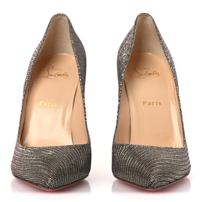 Christian Louboutin Glitter Chain Pigalle Follies 100 Pumps 40 Roche 3 of 10