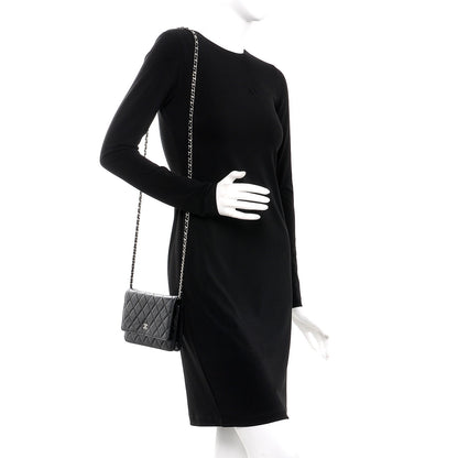 Chanel Caviar Quilted Wallet On Chain WOC Black 2 of 9