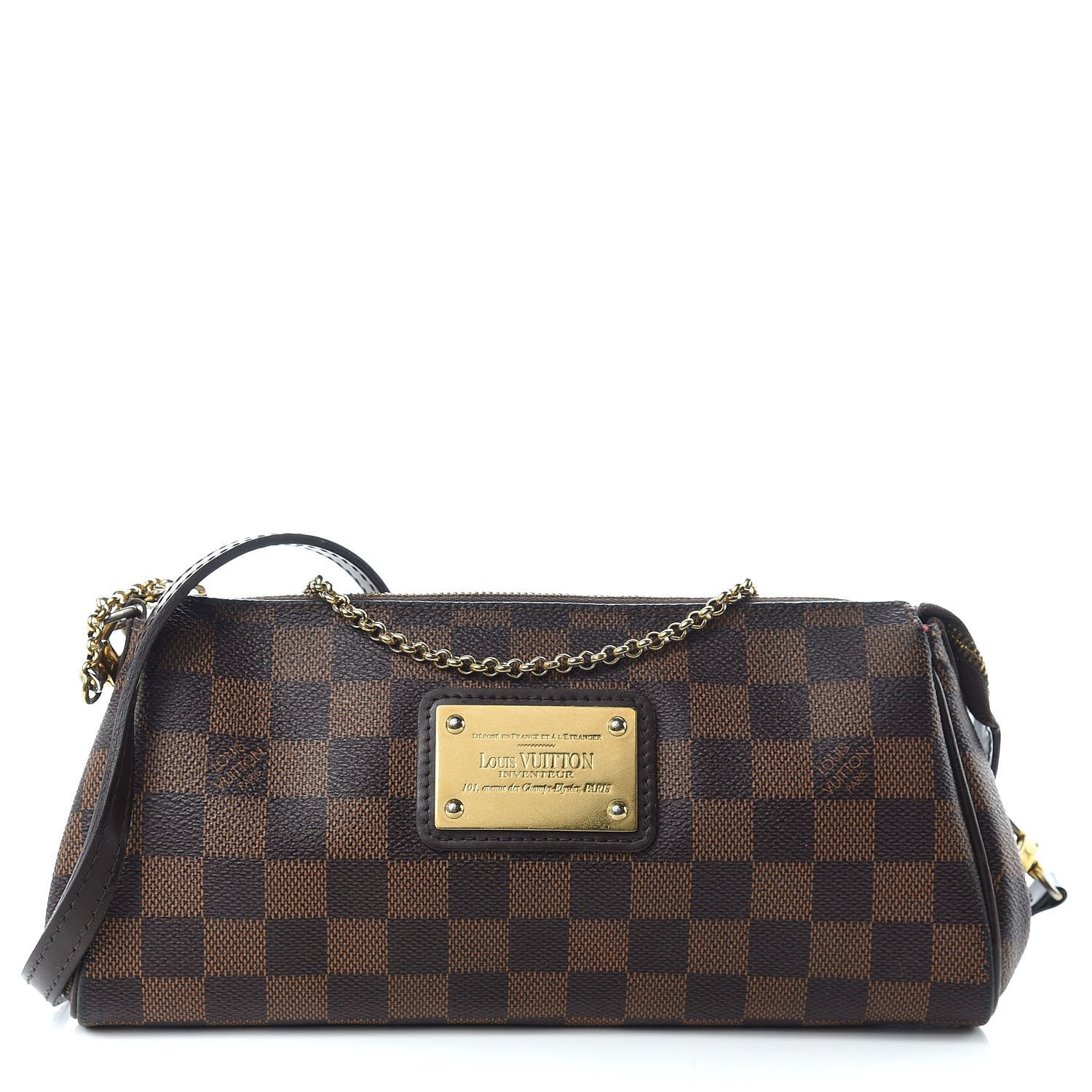 Louis Vuitton Damier Ebene Eva Clutch 1 of 10