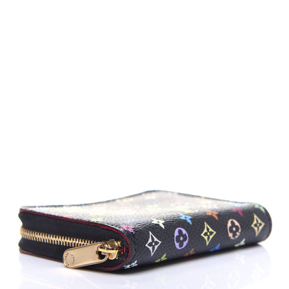 Louis Vuitton Monogram Multicolor Zippy Coin Purse Black Grenade 4 of 12
