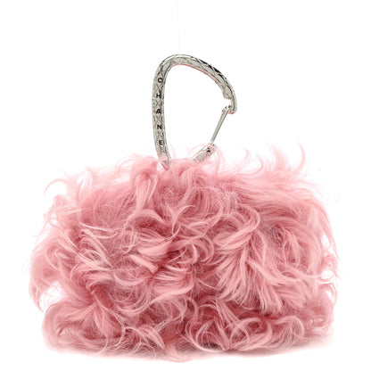 Chanel Shearling Lambskin CC Hook Card Holder Pink 1 of 7