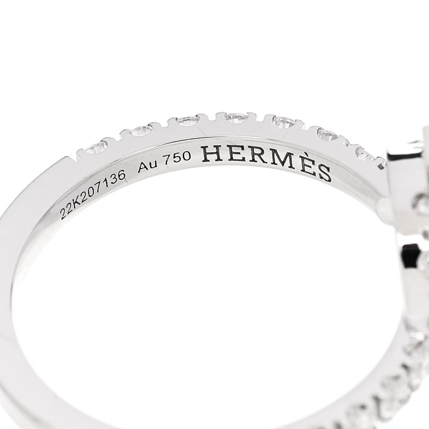 18K White Gold Diamond Finesse Ring 53 6.25