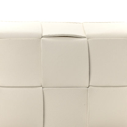 Bottega Veneta Lambskin Maxi Intrecciato Small Brick Cassette Bag White 7 of 9