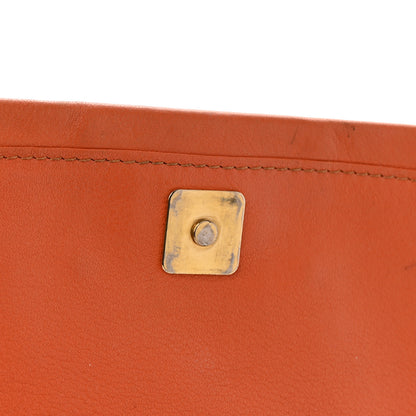 Fendi Vitello Flamingo Fendista Pouchette Crossbody Arancio 16 of 22