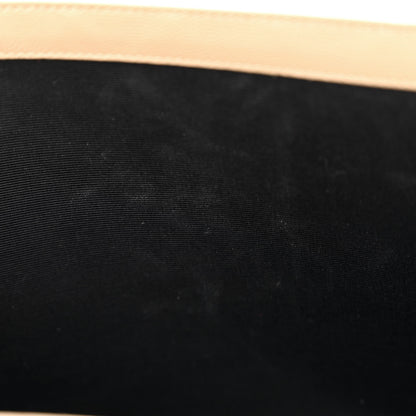 Saint Laurent Grain De Poudre Mixed Matelasse Large Triquilt Monogram Satchel Dark Beige 11 of 14