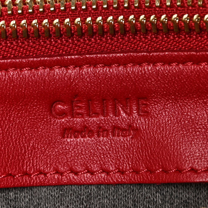 Celine Lambskin Small Trio Crossbody Bag Red 6 of 8