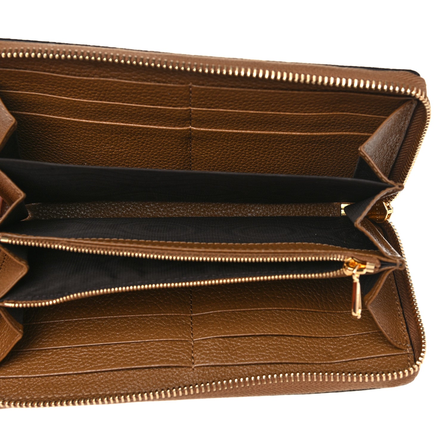 Gucci Grainy Calfskin Zumi Zip Around Wallet Friky Taupe 5 of 8