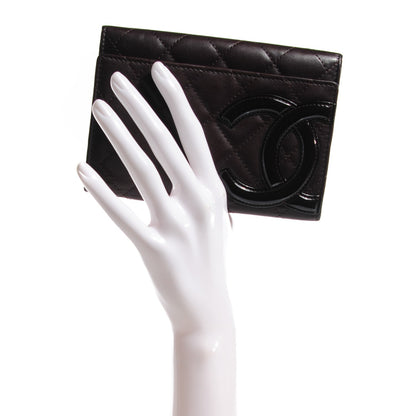 Chanel Calfskin Quilted Cambon Quilted Flap Wallet Dark Brown 2 of 8