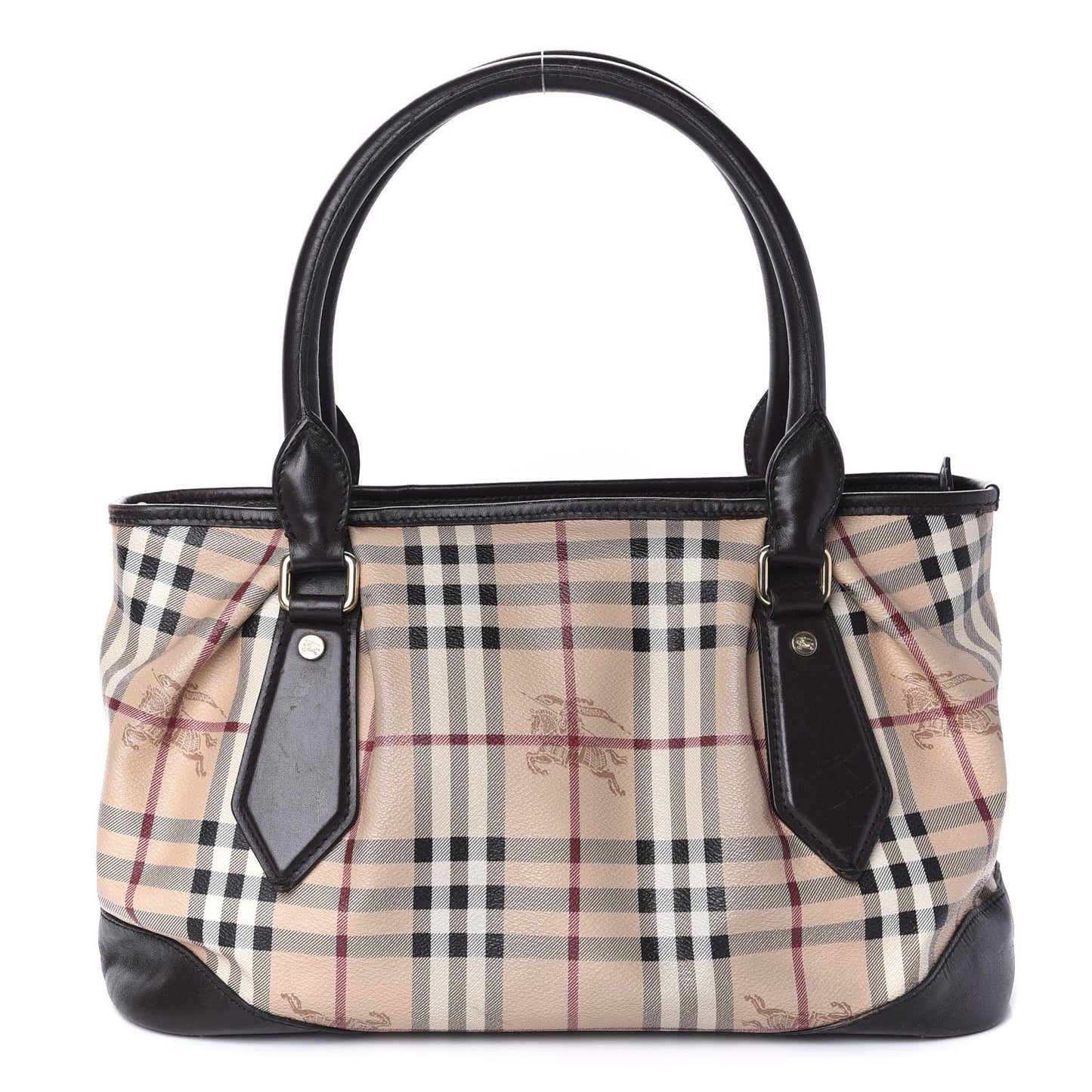 Haymarket Check Tote Chocolate