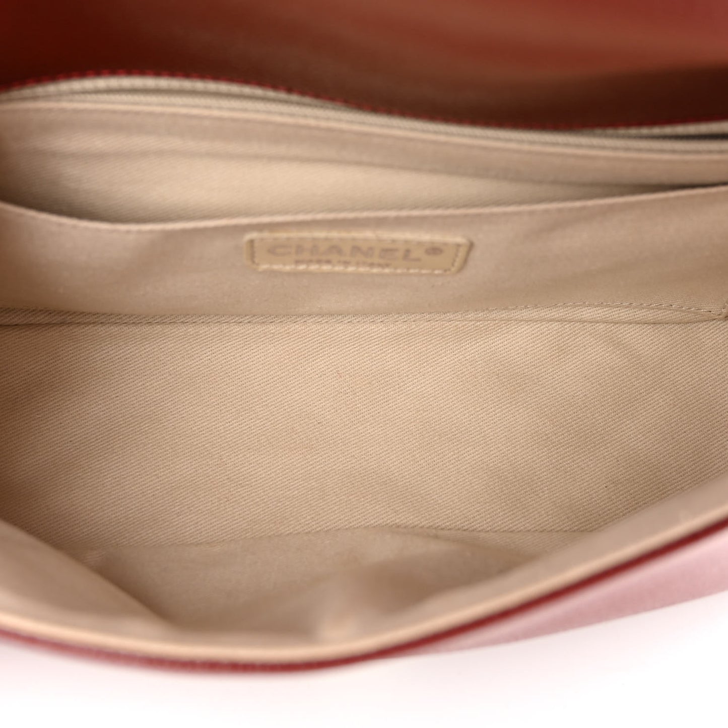 Caviar Medium Timeless CC Flap Dark Red