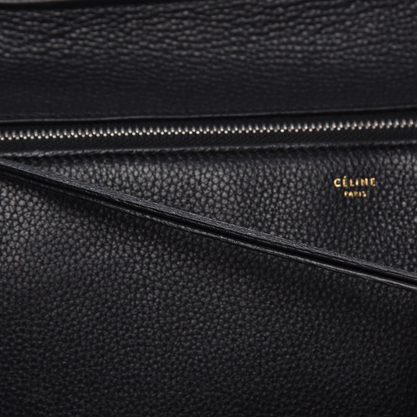 Supple Calfskin Medium Edge Shoulder Bag Black