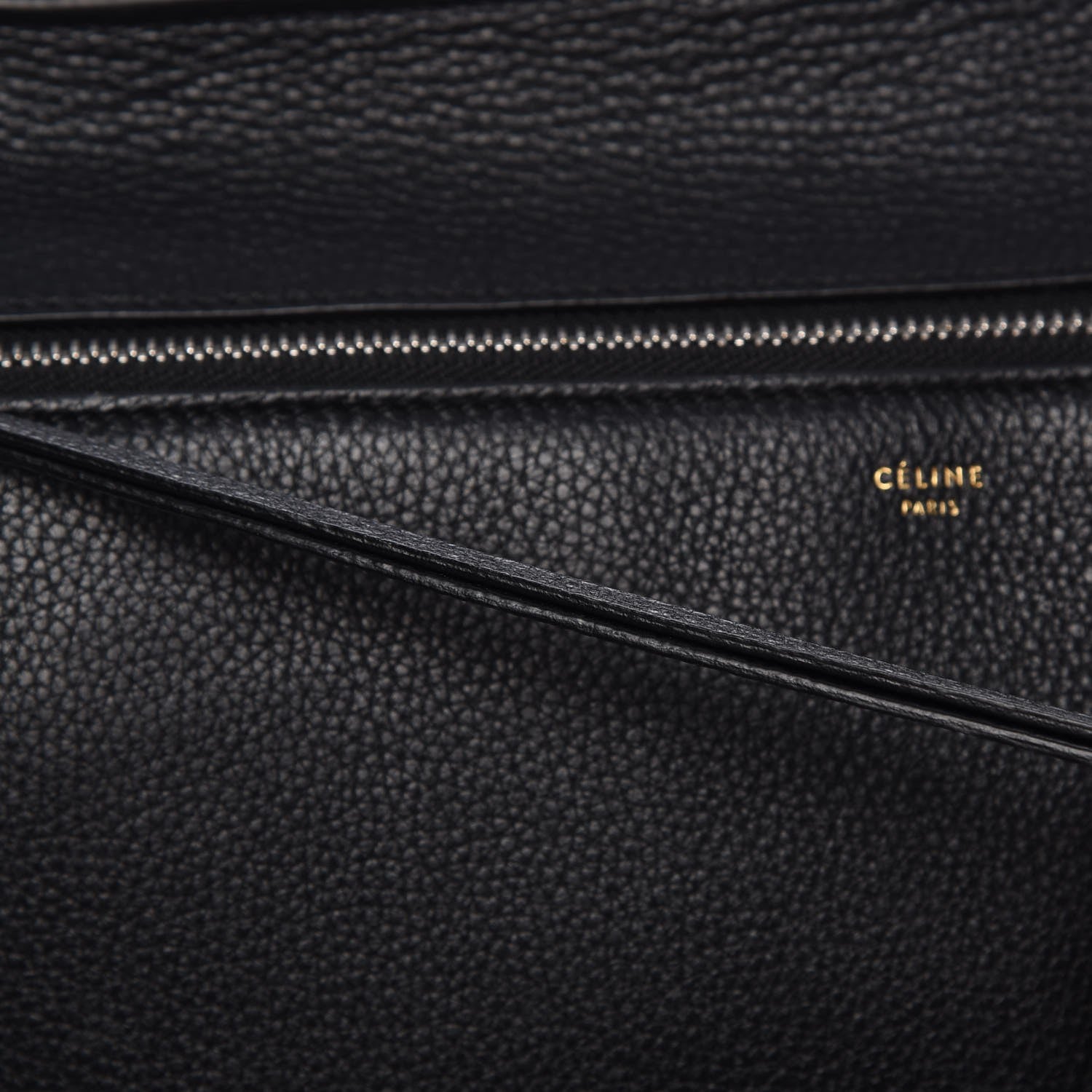 Celine Supple Calfskin Medium Edge Shoulder Bag Black 15 of 20
