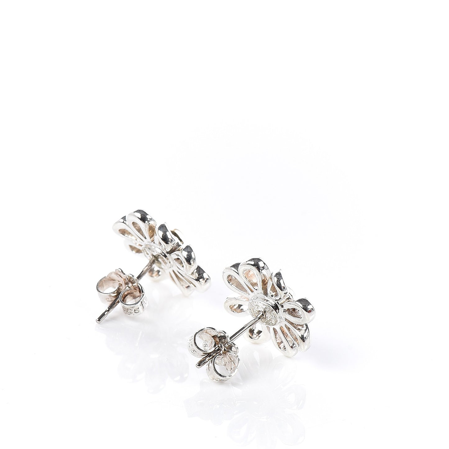 Sterling Silver 18K Yellow Gold Paloma Picasso Daisy Stud Earrings