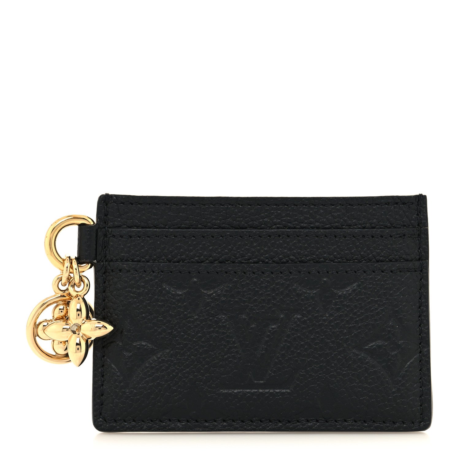 Louis Vuitton Empreinte Monogram LV Charms Card Holder Black 1 of 7