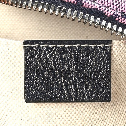 Gucci Monogram Multicolor Matelasse Diagonal Small GG Marmont Chain Shoulder Bag Pink Blue 6 of 9