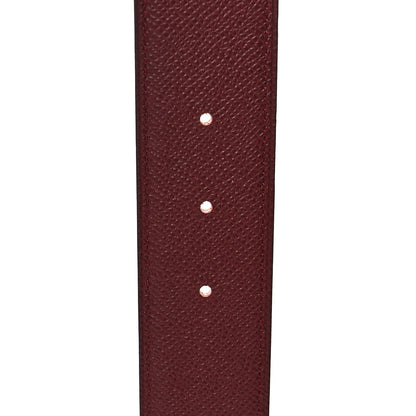 Hermes Epsom 32mm Constance H Belt 85 Gold Rouge H 3 of 5