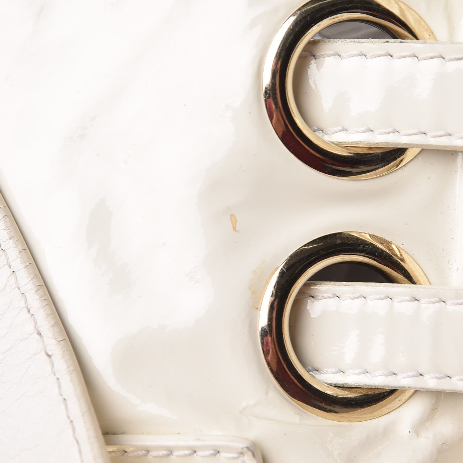 Jimmy Choo Patent Riki Bag White 8 of 21