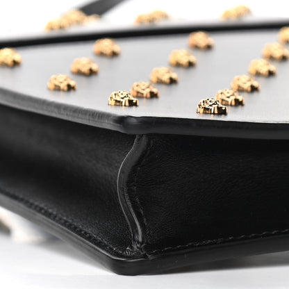 Versace Calfskin Studded Medusa Crossbody Black 8 of 10